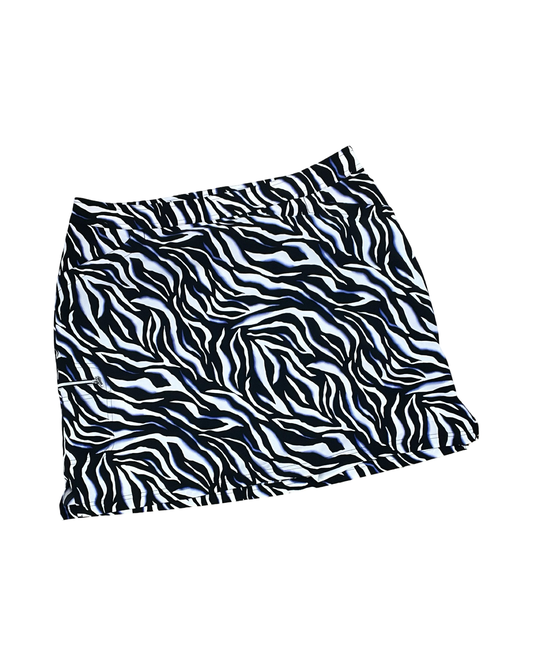 Athletic Skirt By Chicos In Black & White, Size:14
