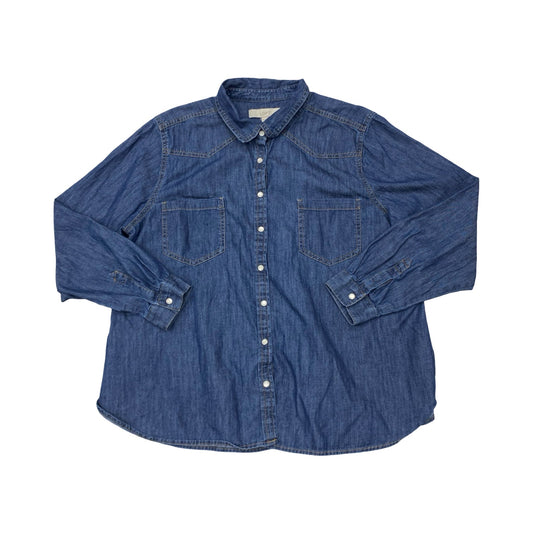 Top Ls By Loft In Blue, Size:Xl