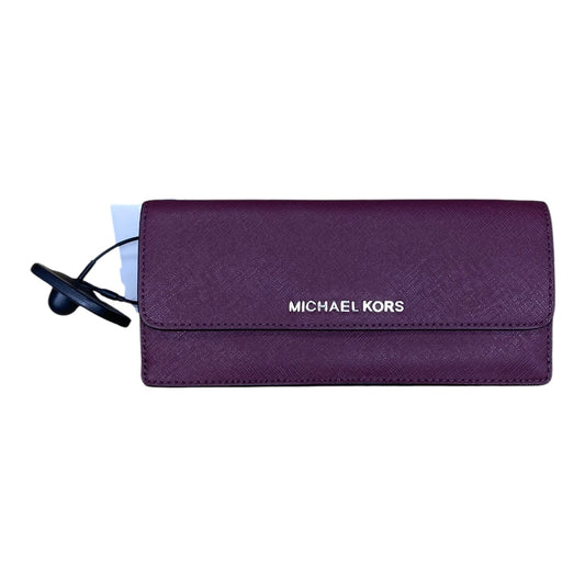 Wallet Designer By Michael Kors In Maroon, Size:Medium