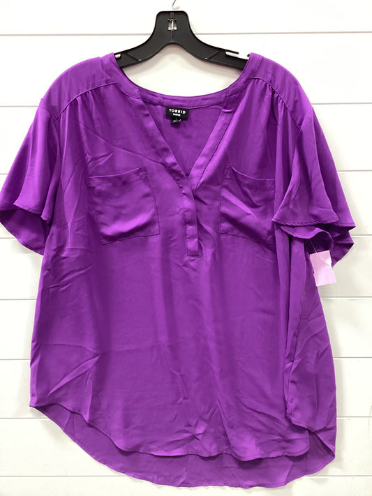 Top Ss By Torrid In Purple, Size:1X