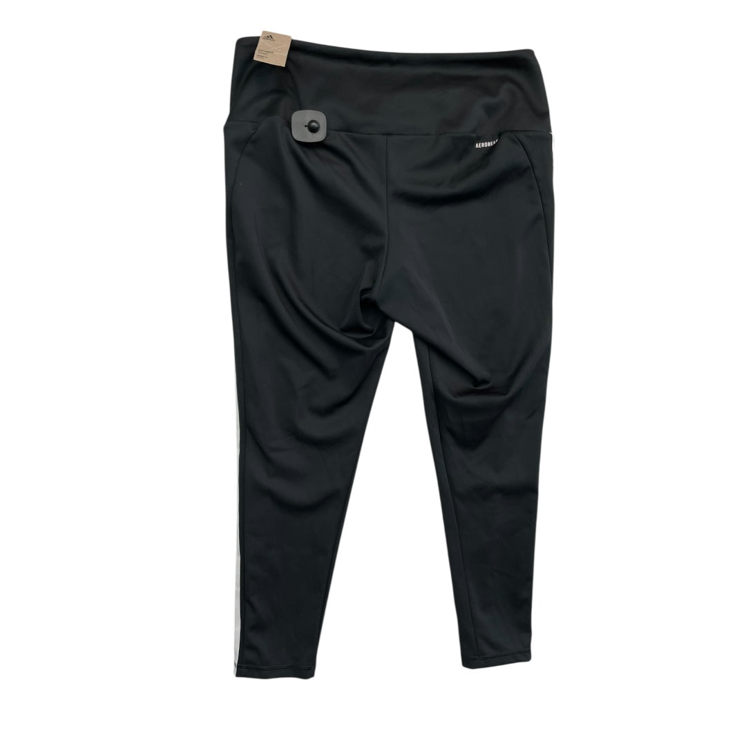 Athletic Leggings By Adidas In Black, Size:2X