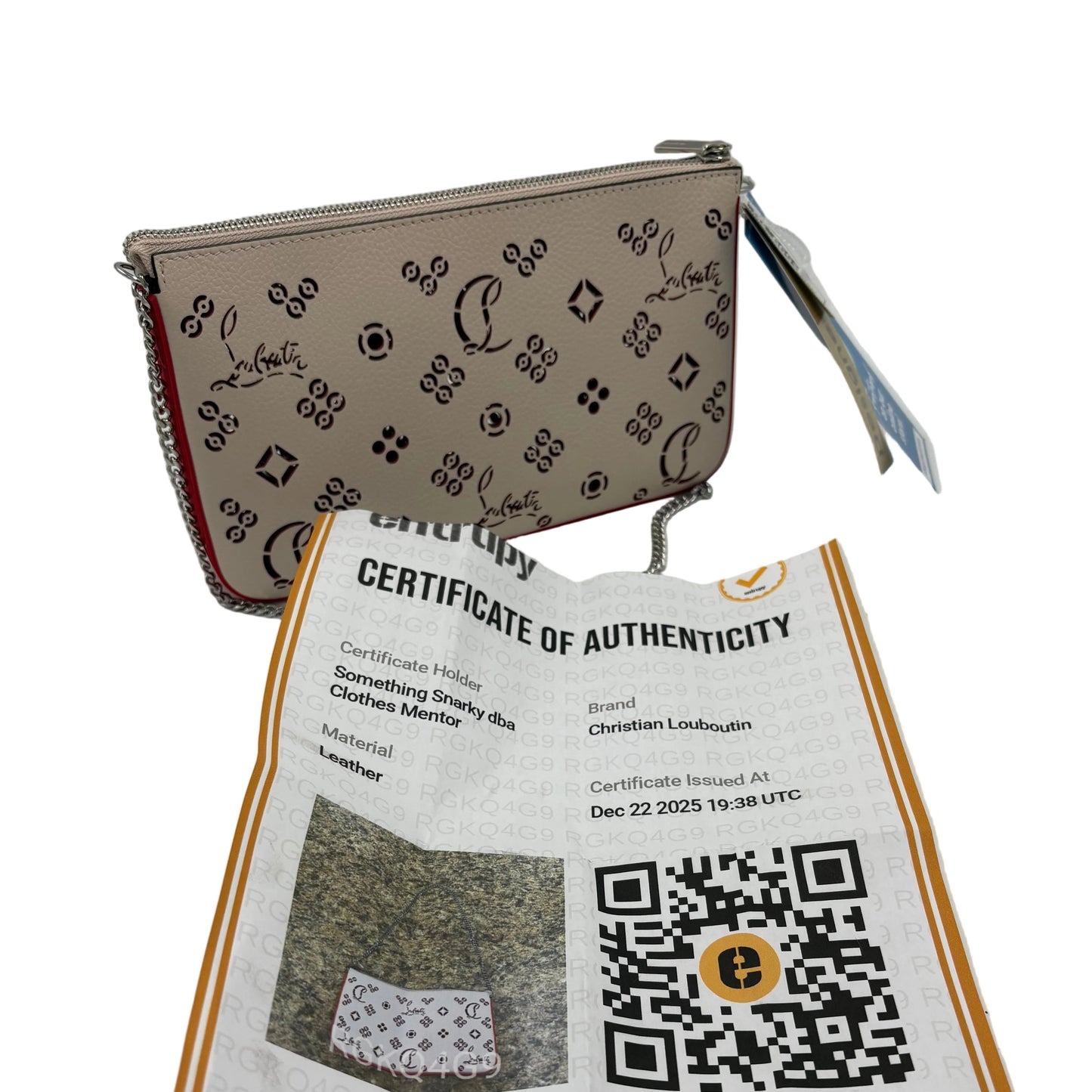 Christian Louboutin Calfskin Loubila Chain Luxury Handbag