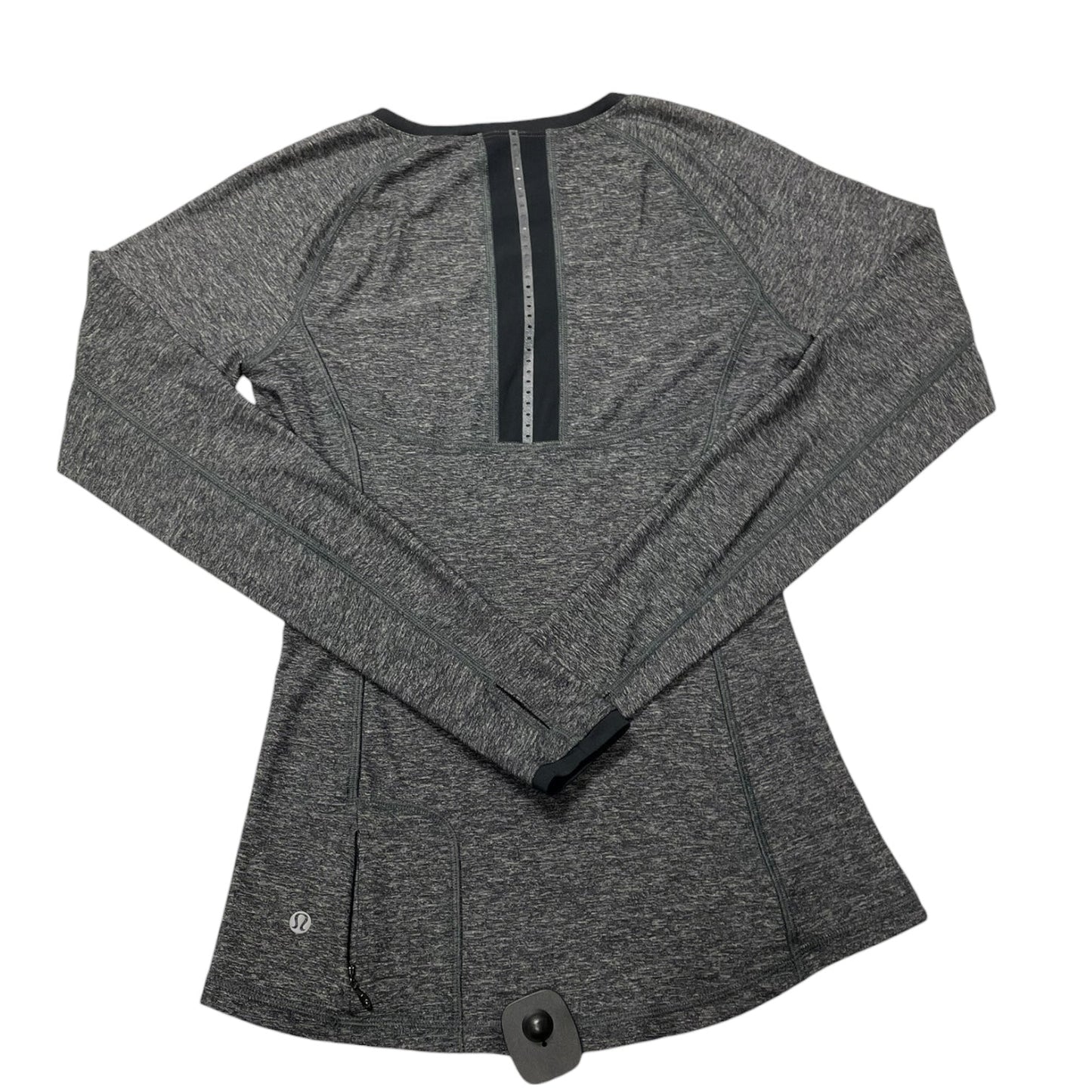 Athletic Top Ls Collar By Lululemon In Black, Size:4