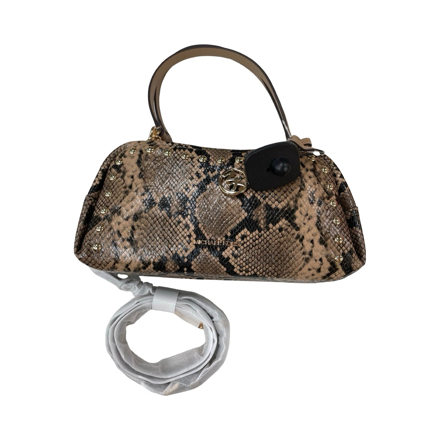 Handbag Designer By Michael Kors In Animal Print, Size:Medium