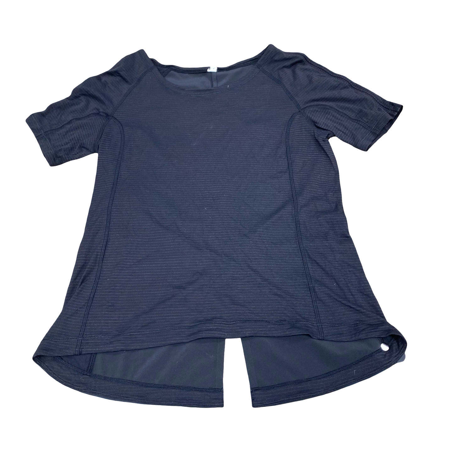 Athletic Top Ss By Lululemon In Black, Size:6