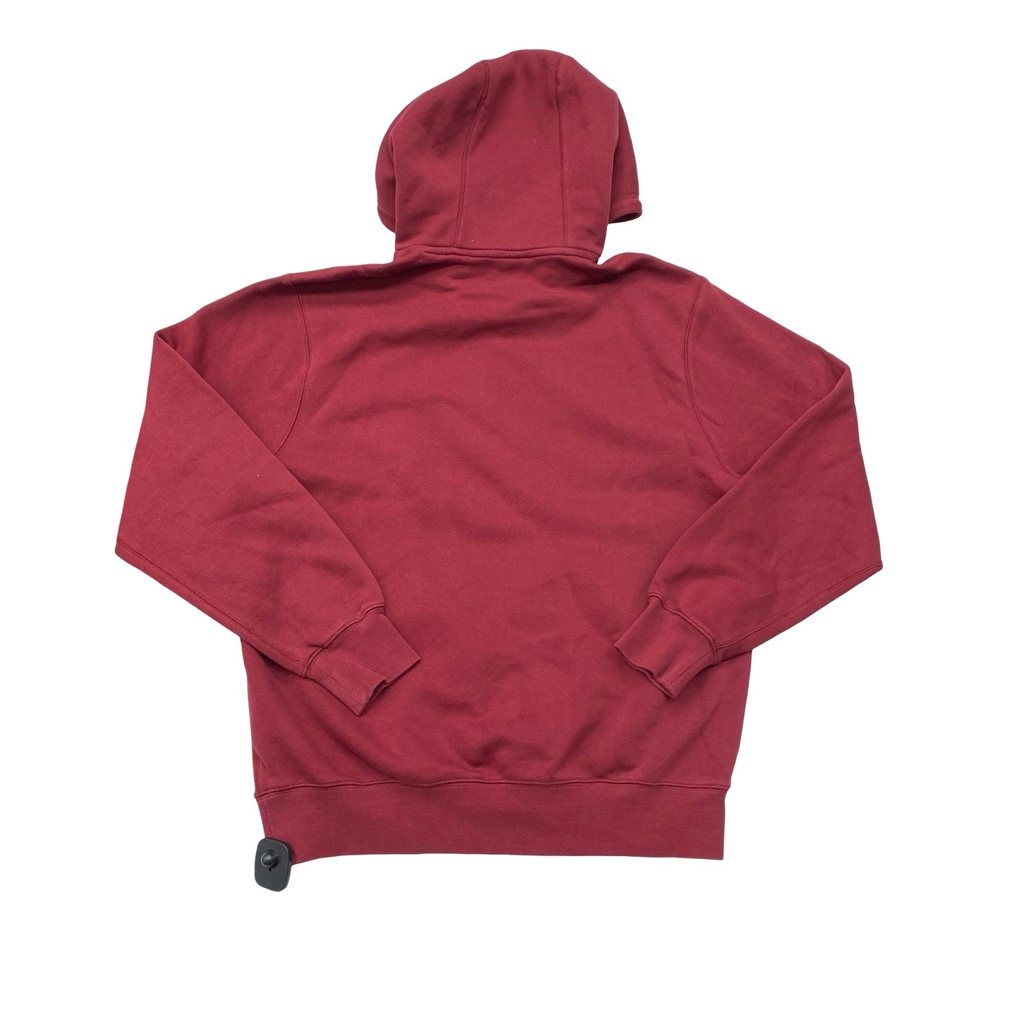 Athletic Sweatshirt Hoodie By Nike In Maroon, Size:M