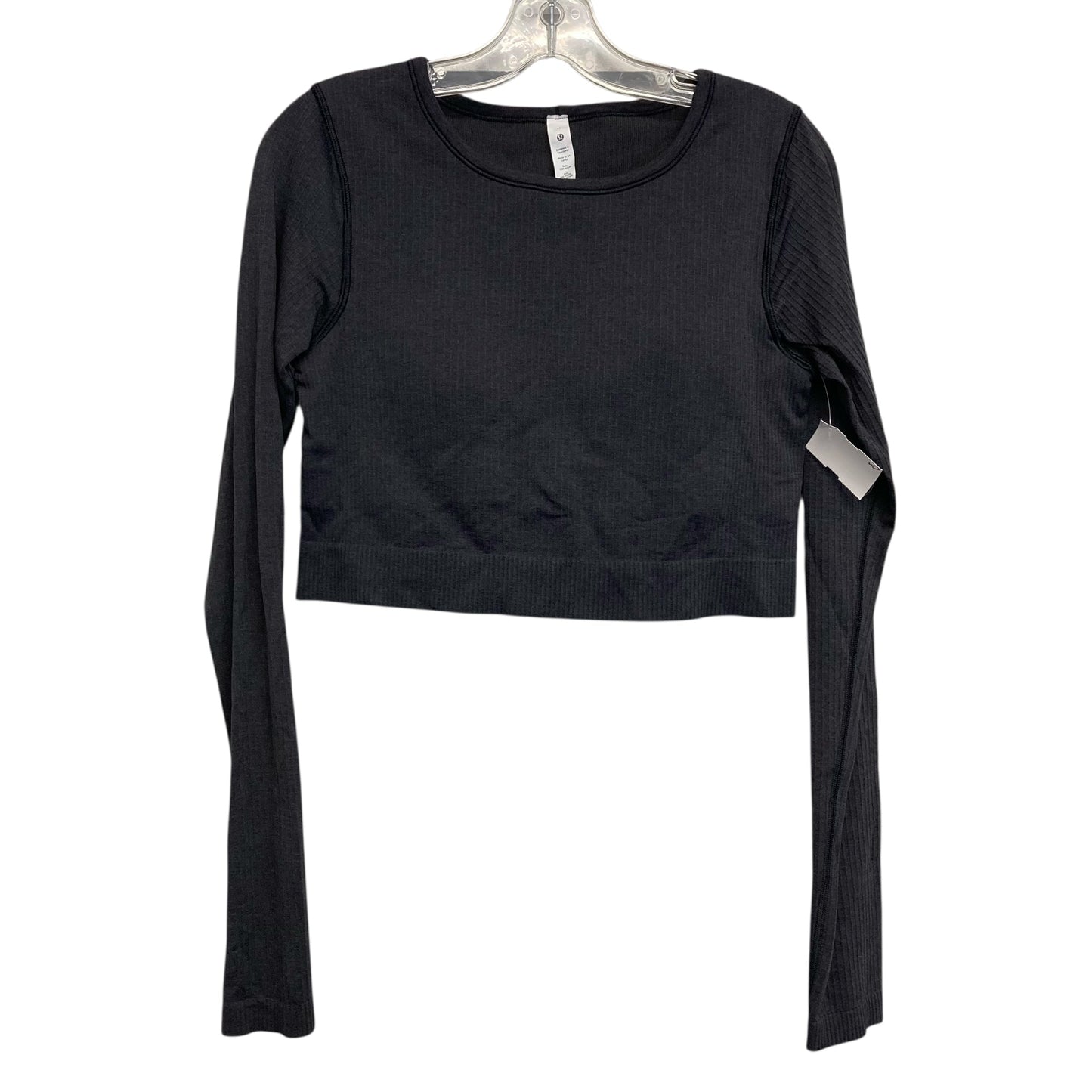 Athletic Top Ls Crewneck By Lululemon In Black, Size:M