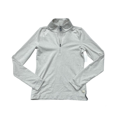 Athletic Top Ls Collar By Vuori In Grey, Size:S