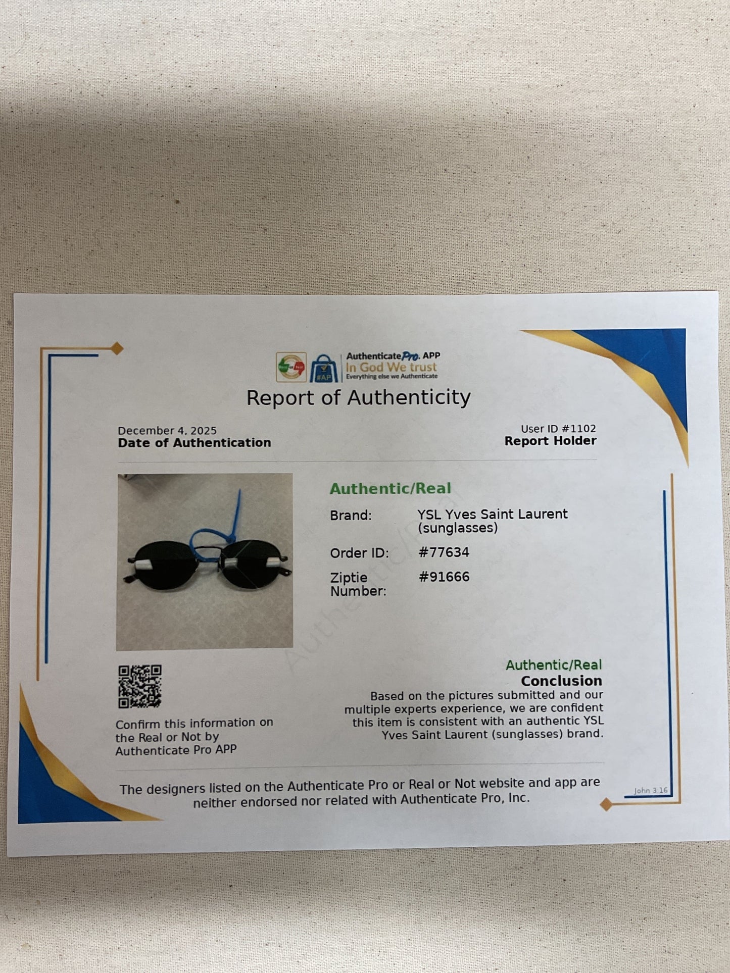 Sunglasses Luxury Designer By Yves Saint Laurent In Silver -as is