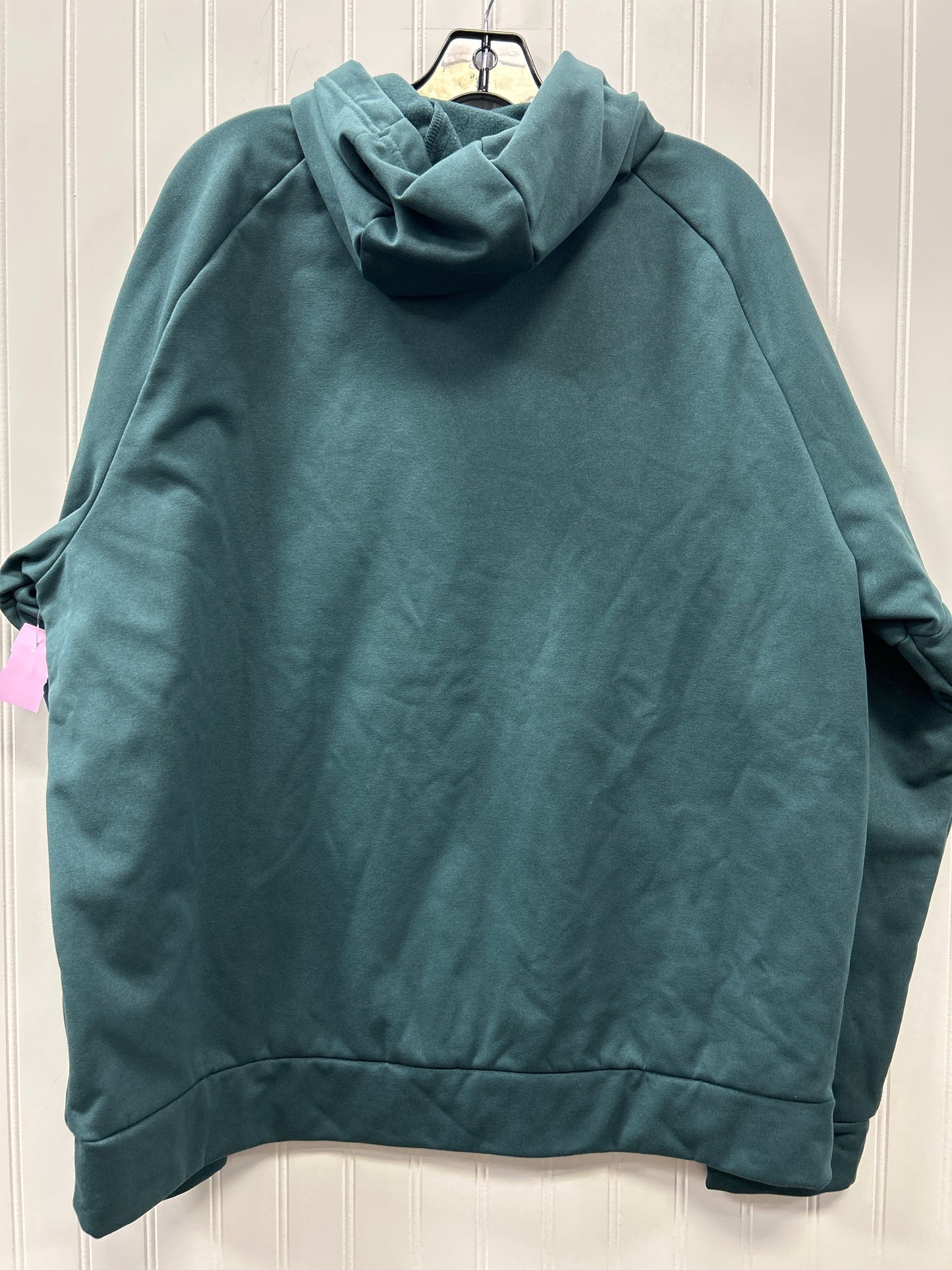 Athletic Sweatshirt Hoodie By Nike Apparel In Teal, Size:Xl