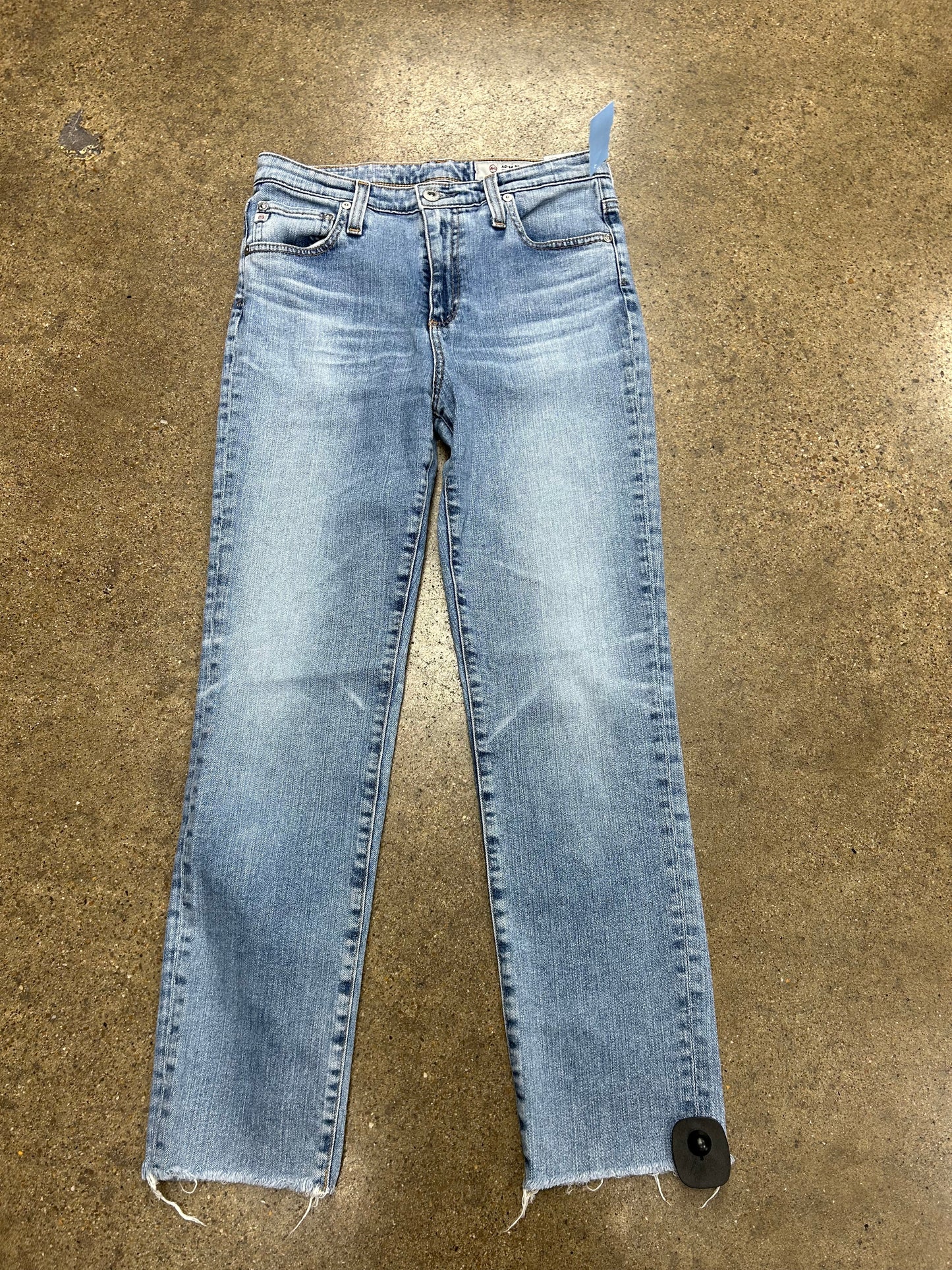 Jeans Straight By Adriano Goldschmied In Blue Denim, Size:6
