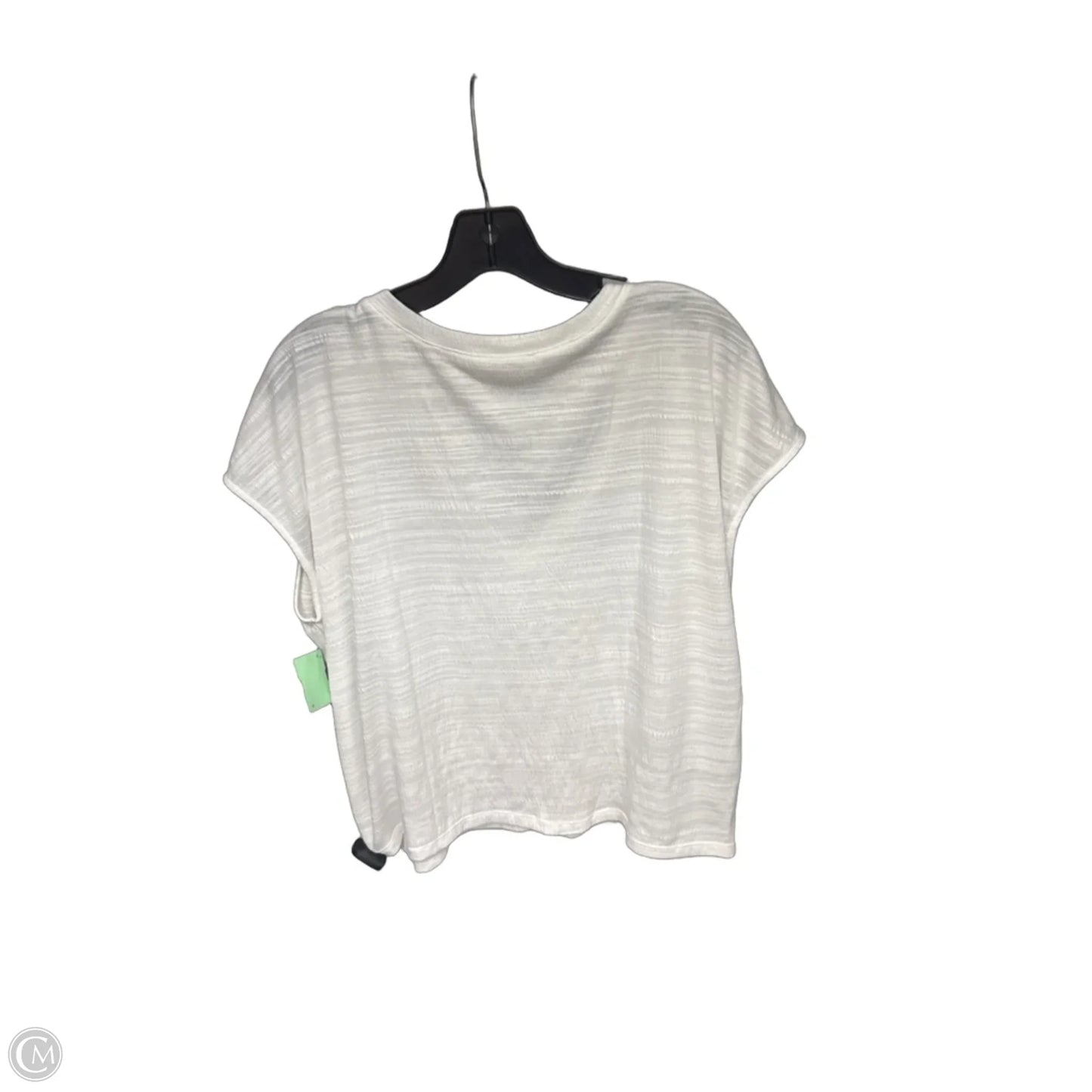 Top Short Sleeve By Loft In White, Size: M