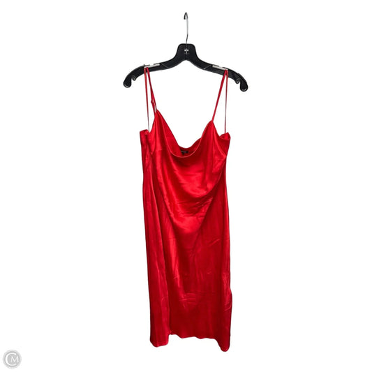 Dress Casual Maxi By Express In Red, Size: Xl