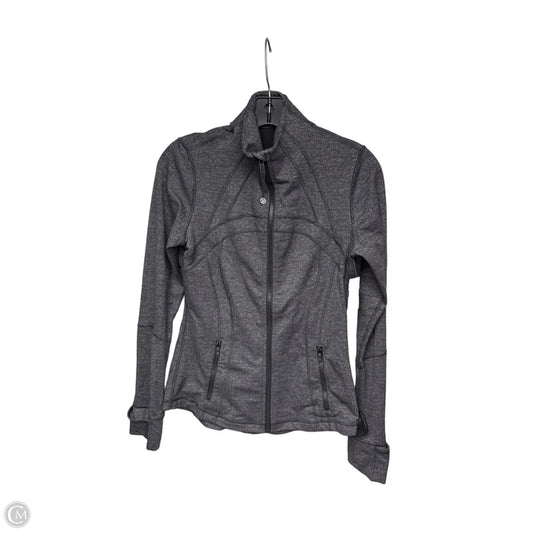 Athletic Jacket By Lululemon In Grey, Size: 8