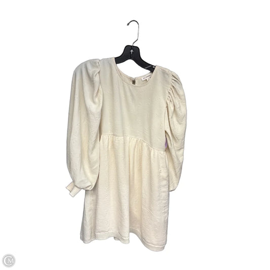 Dress Casual Short By Blu Pepper In Ivory, Size: S