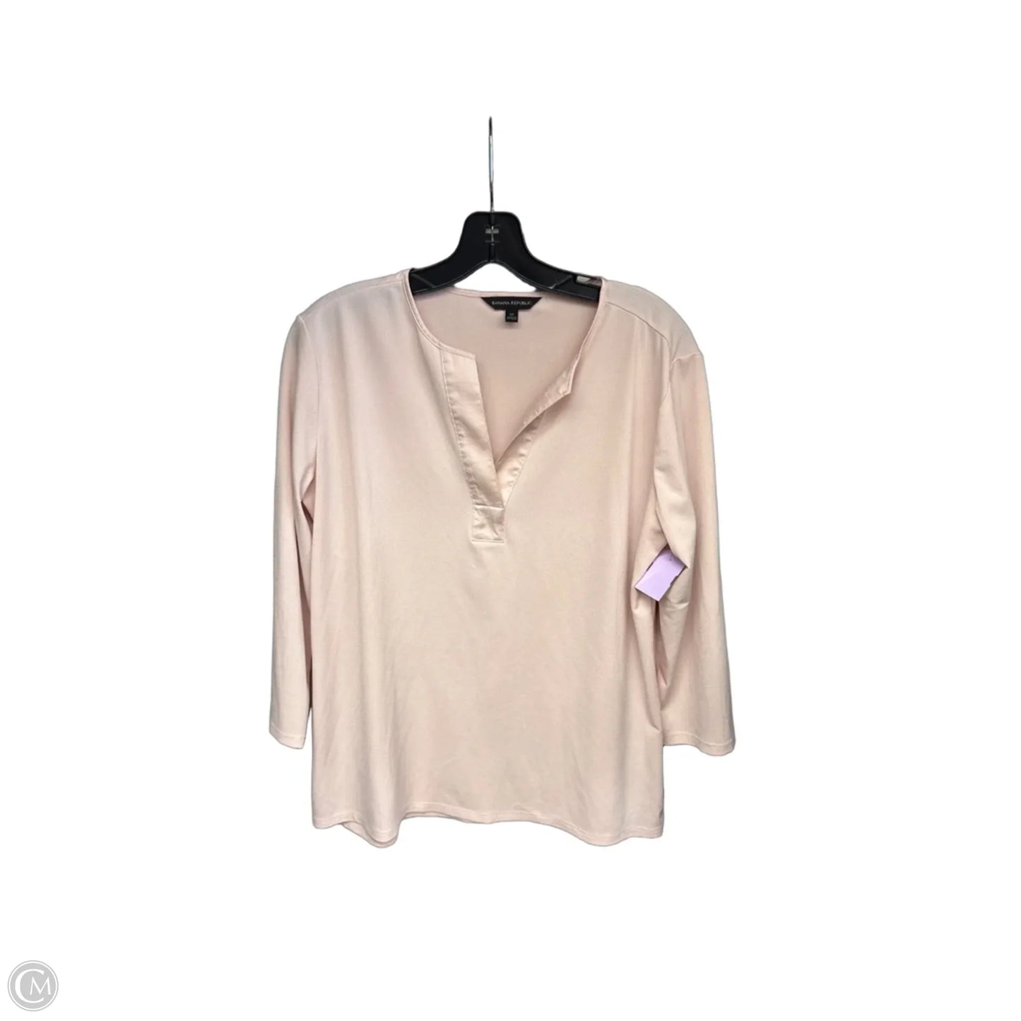 Top Long Sleeve By Banana Republic In Pink, Size: M