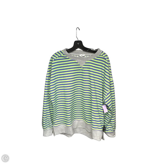 Sweatshirt Crewneck By New In In Striped Pattern, Size: M