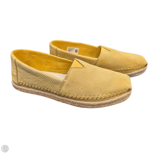 Shoes Flats By Toms In Yellow, Size: 9