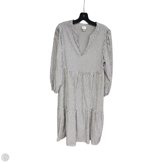 Dress Casual Maxi By A New Day In Striped Pattern, Size: Xl