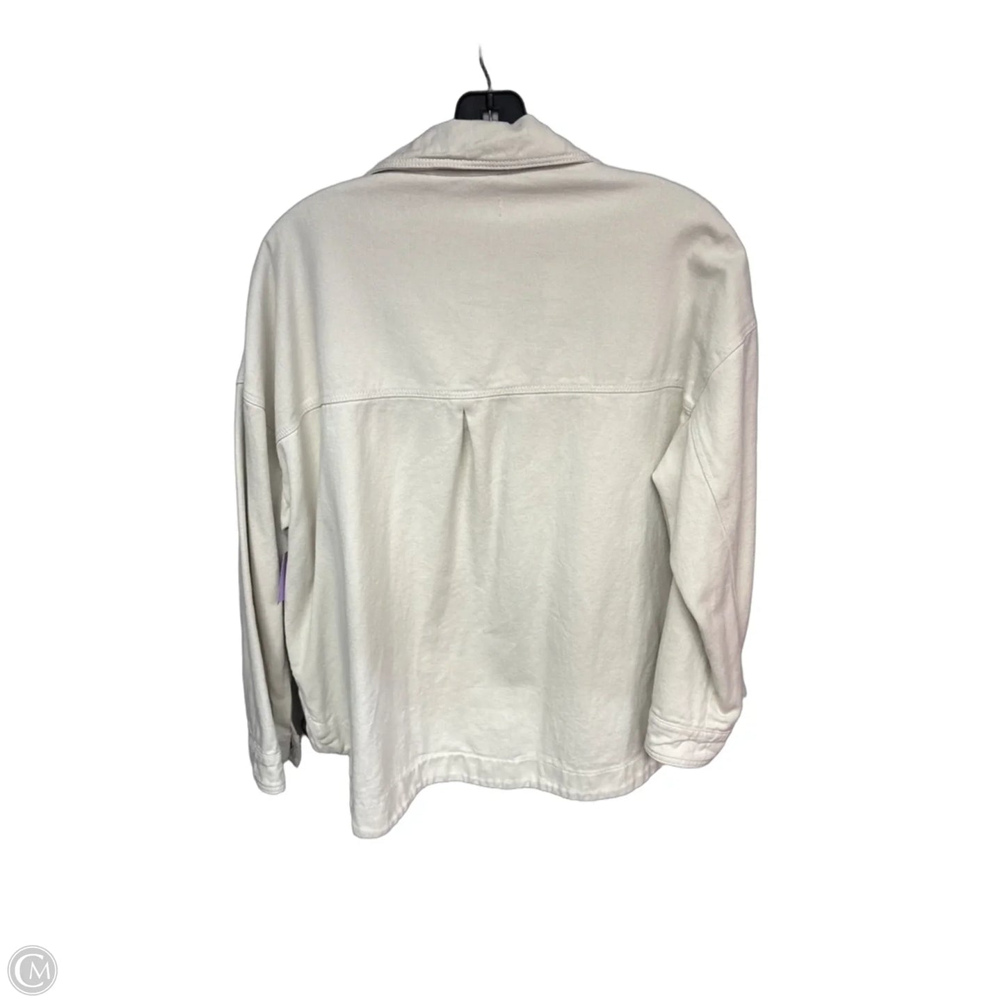 Jacket Denim By Zara In Beige, Size: M