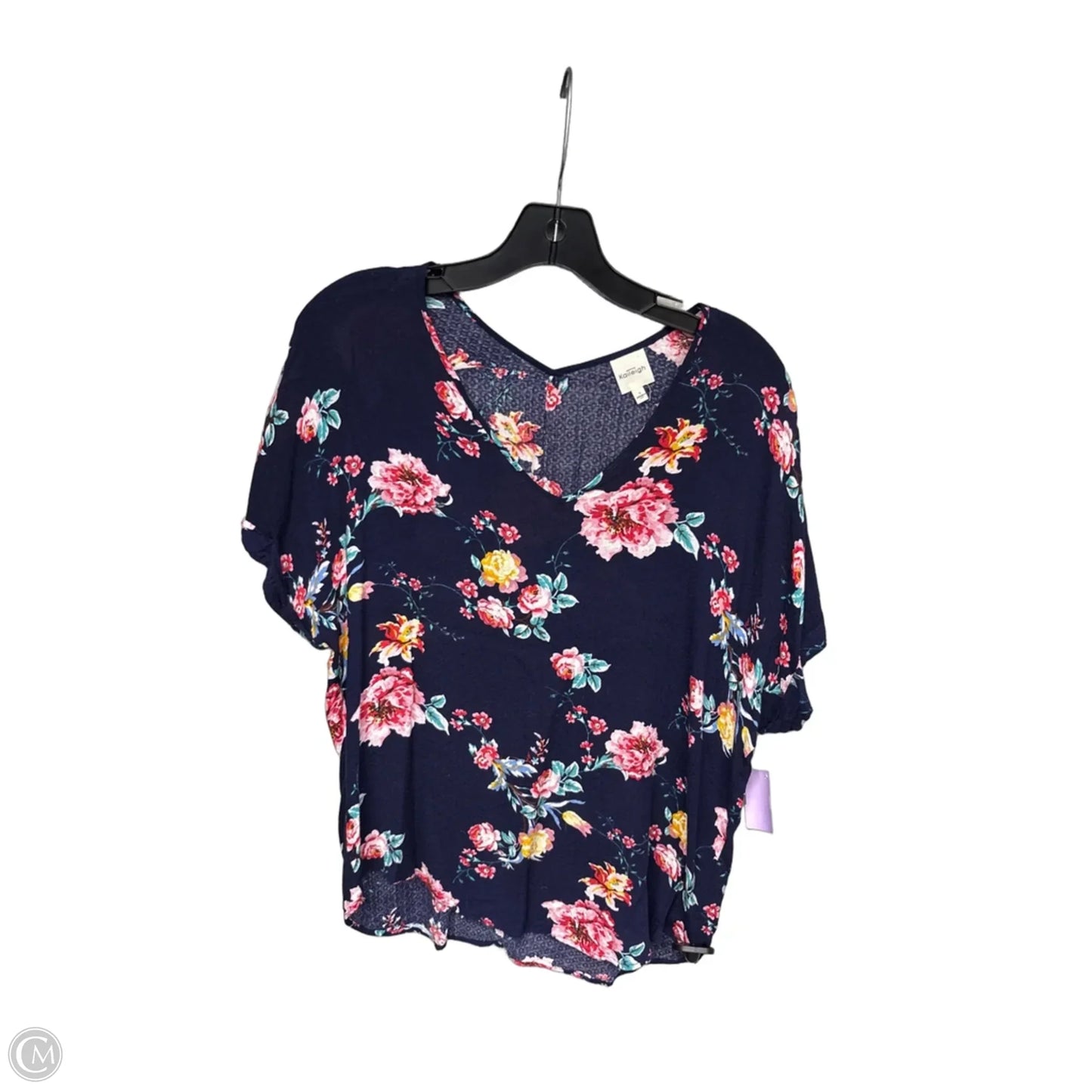 Top Short Sleeve By Kaileigh In Floral Print, Size: S