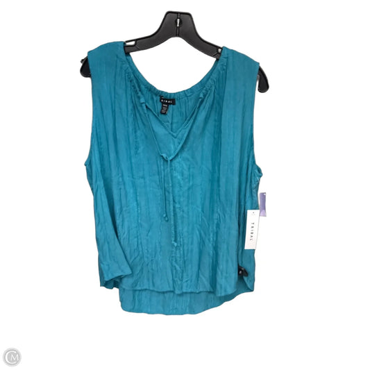 Top Sleeveless By Tribal In Aqua, Size: Xl