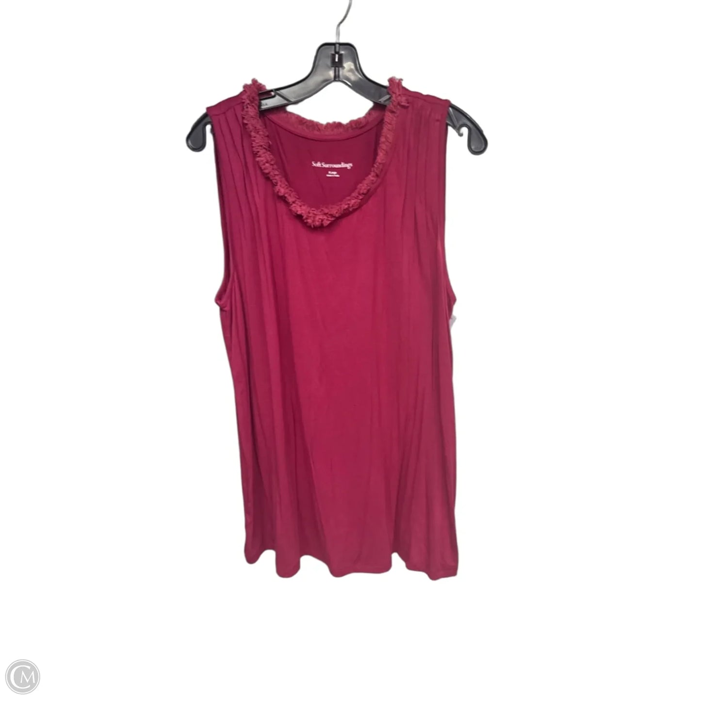 Top Sleeveless By Soft Surroundings In Maroon, Size: Xl