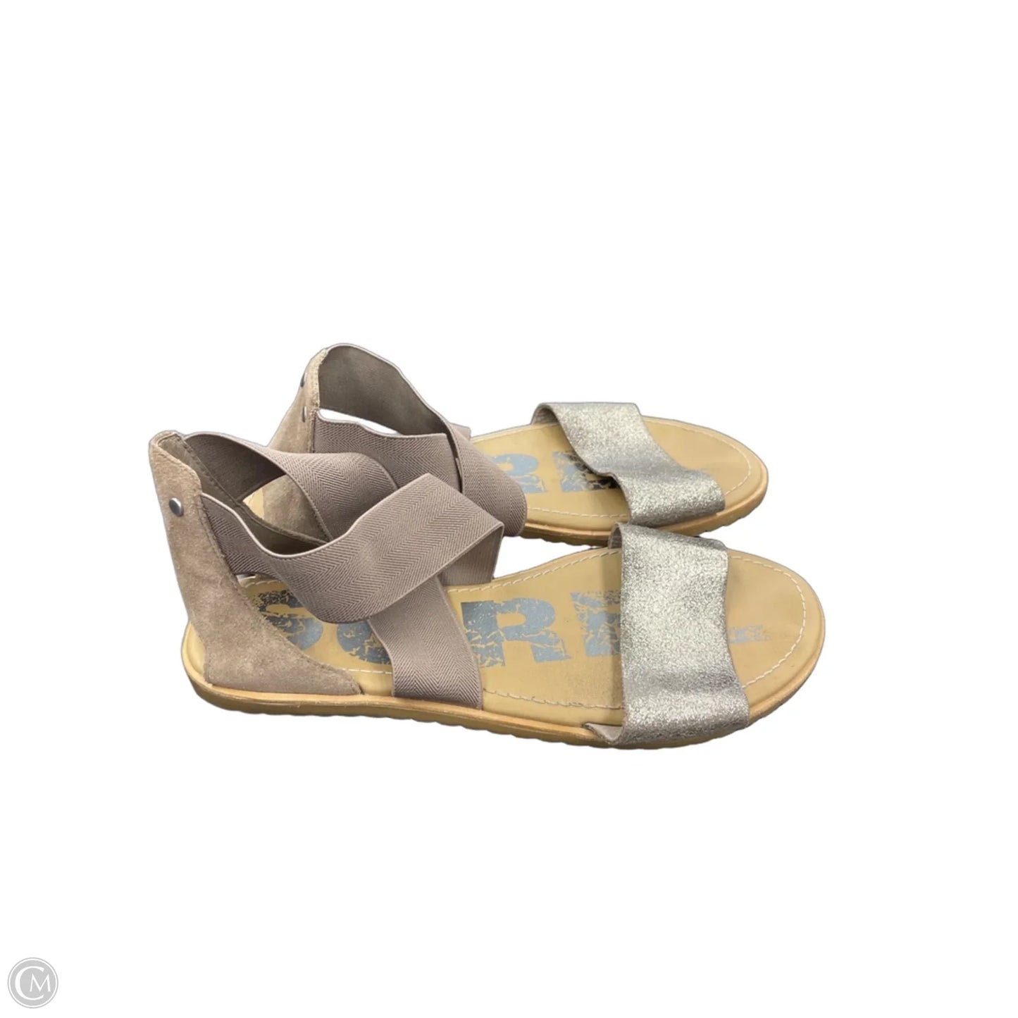 Sandals Flats By Sorel In Gold, Size: 9