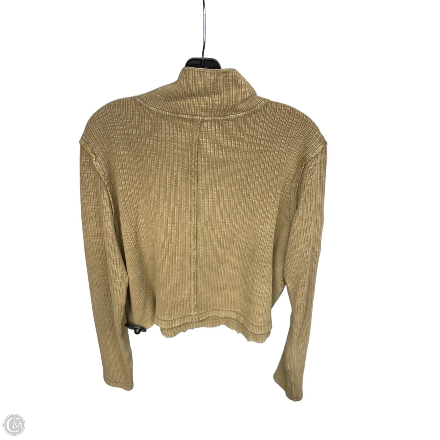 Top Long Sleeve By Pilcro In Tan, Size: L