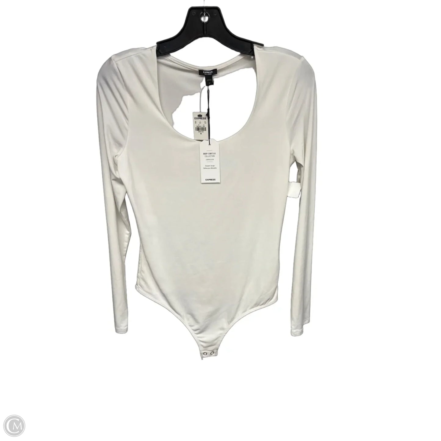 Bodysuit By Express In Ivory, Size: M