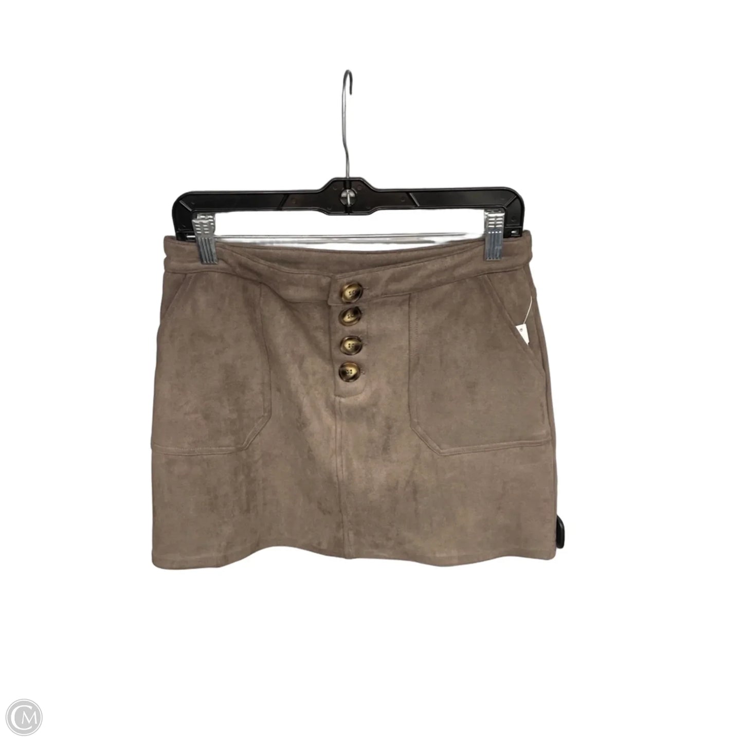Skirt Mini & Short By Hyfve In Taupe, Size: L
