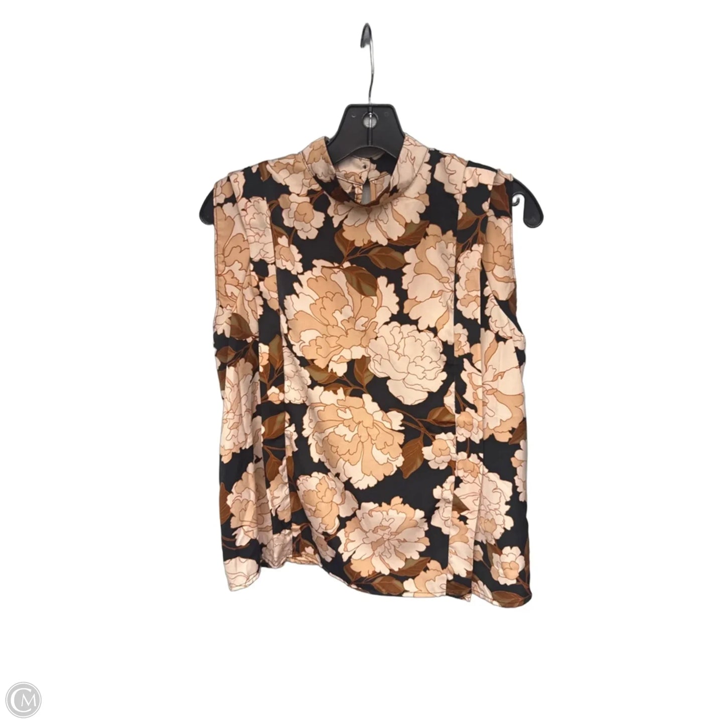 Top Sleeveless By Who What Wear In Brown, Size: S