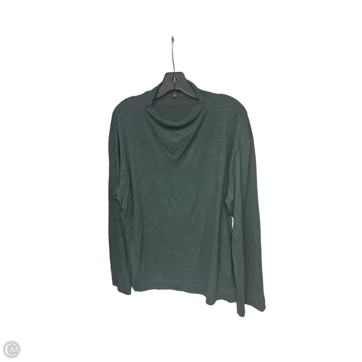 Top Long Sleeve By Banana Republic In Green, Size: L