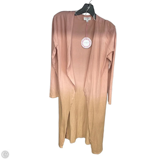 Cardigan By Umgee In Pink & Tan, Size: S