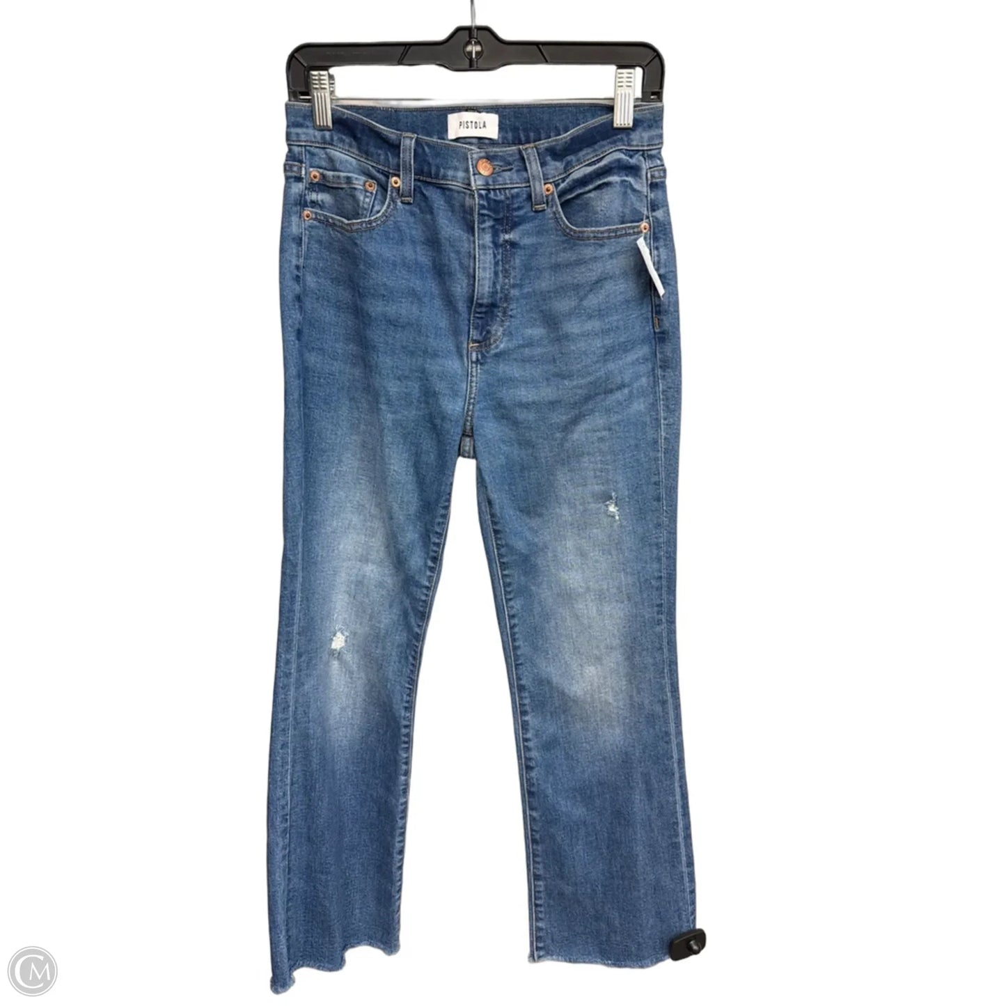 Jeans Straight By Pistola In Blue Denim, Size: 4