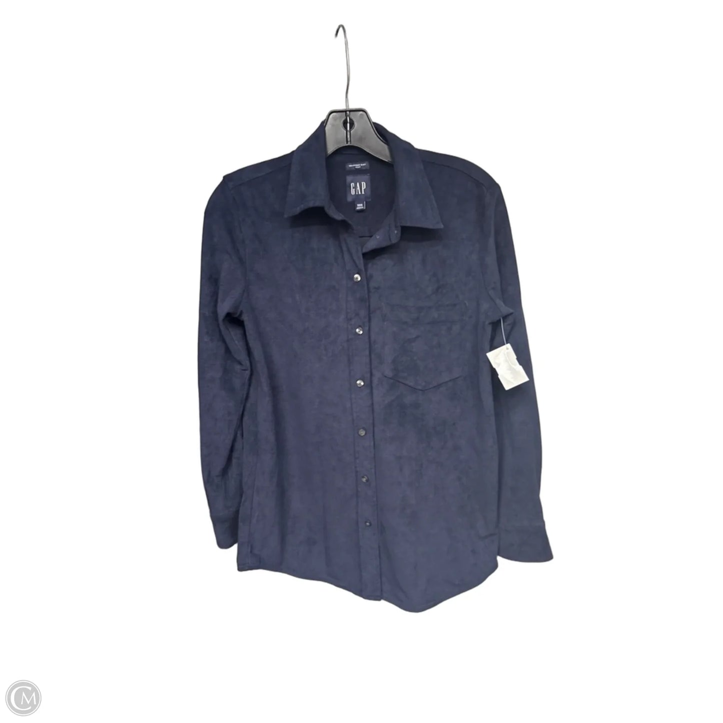 Top Long Sleeve By Gap In Navy, Size: Xxs