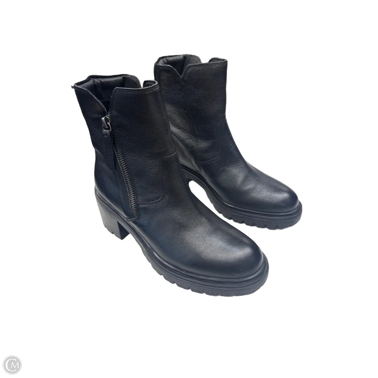 Boots Ankle Heels By Geox Shoes In Black, Size: