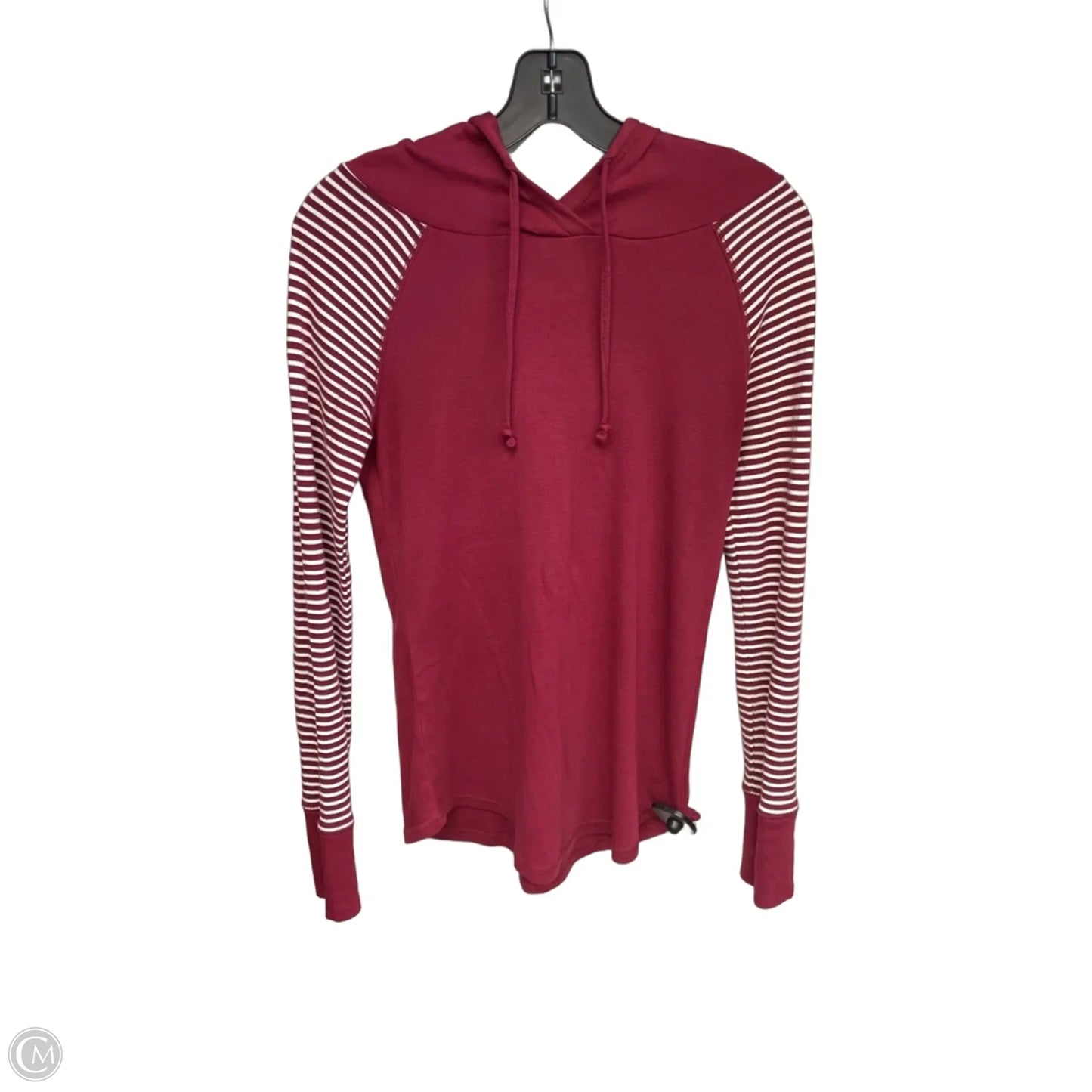Athletic Top Long Sleeve Hoodie By Eddie Bauer In Maroon, Size: Xs