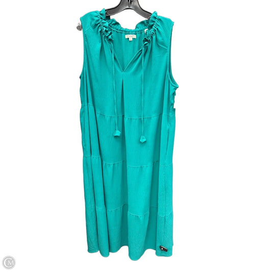 Dress Casual Maxi By Max Studio In Green, Size: 1x
