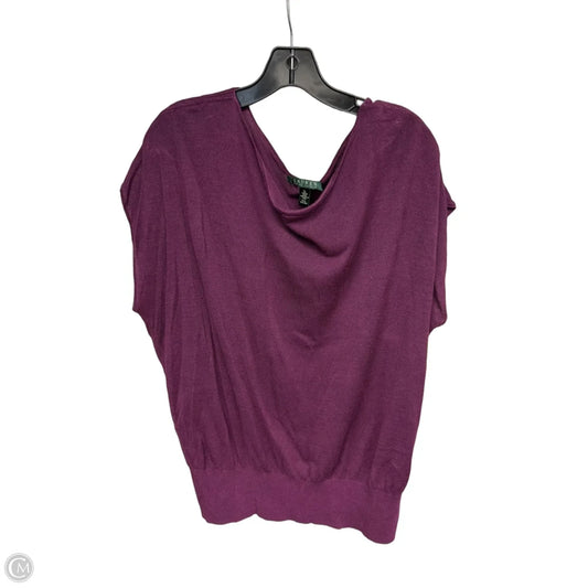 Top Sleeveless By Lauren By Ralph Lauren In Purple, Size: Xl