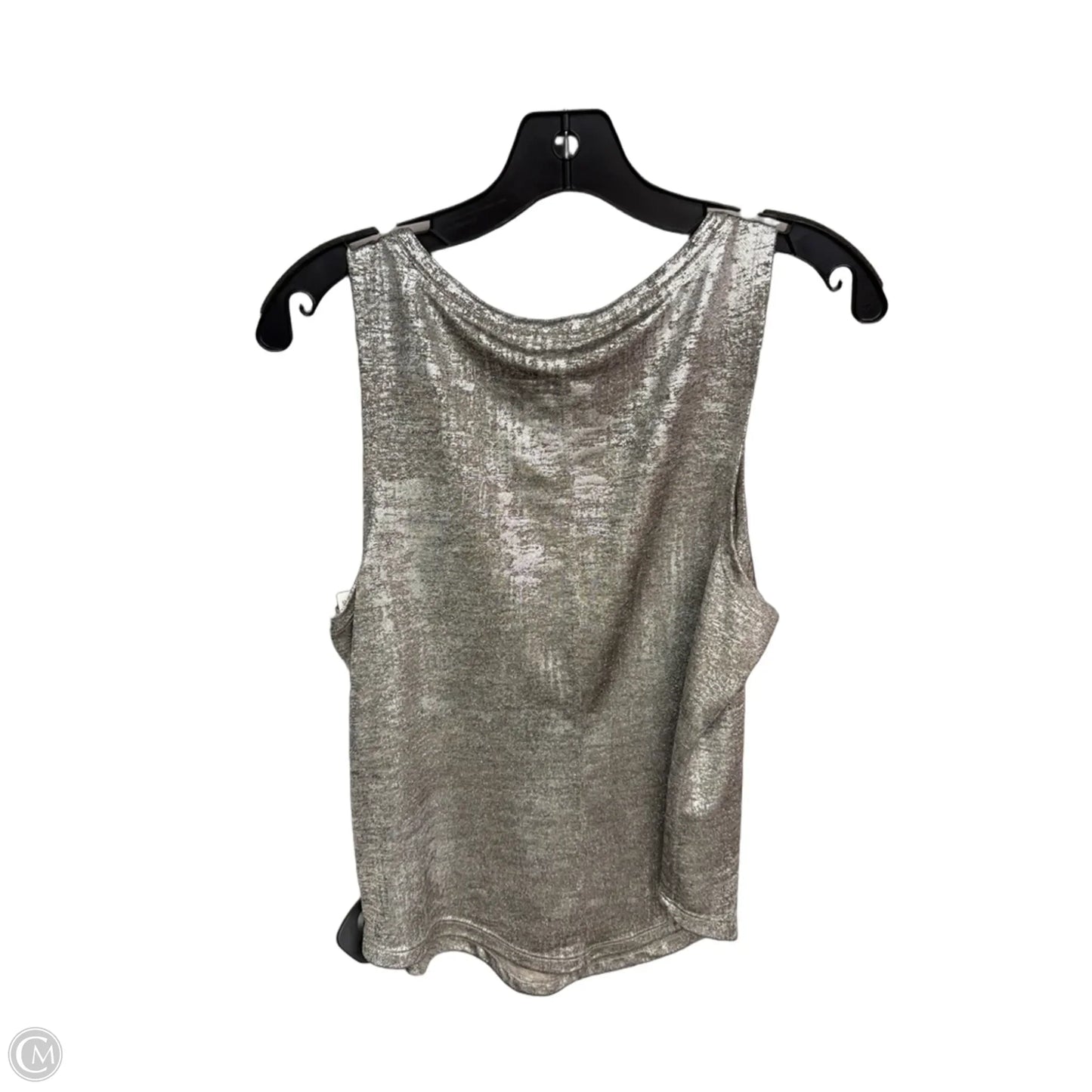 Top Sleeveless By Pilcro In Silver, Size: L