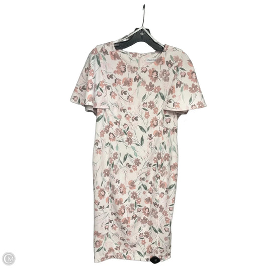 Dress Work By Calvin Klein In Pink, Size: 10