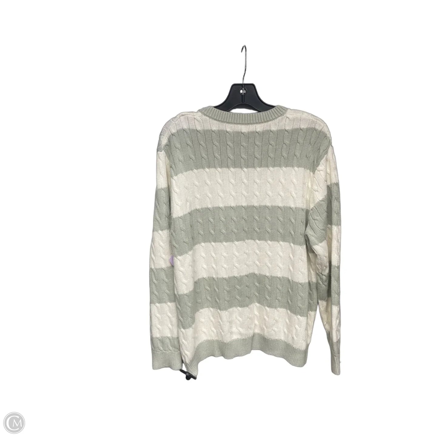 Sweater By John Galt In Green & White