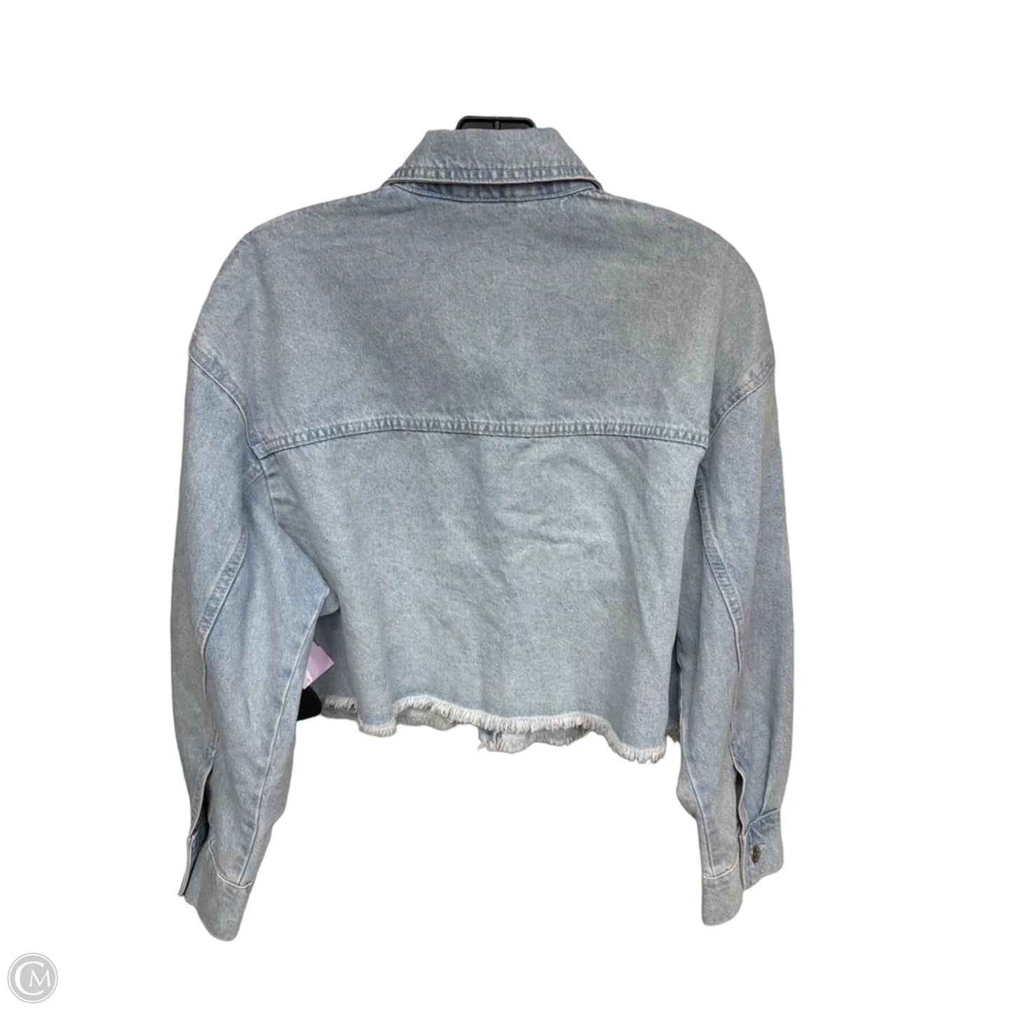 Jacket Denim By Divided In Blue Denim, Size: S