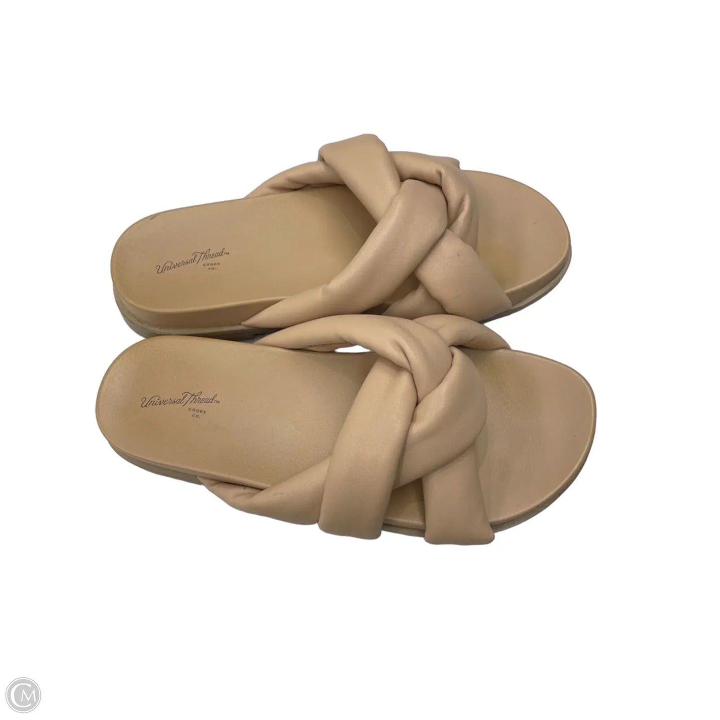 Sandals Flats By Universal Thread In Cream, Size: 6