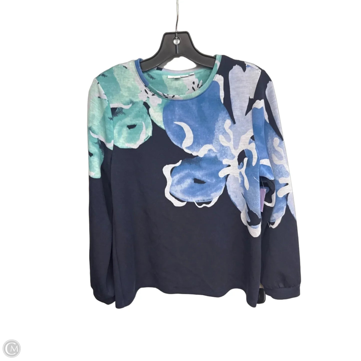 Sweater By Chicos In Blue, Size: M