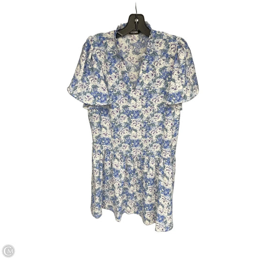 Dress Casual Short By Btfbm In Blue & Purple, Size: L