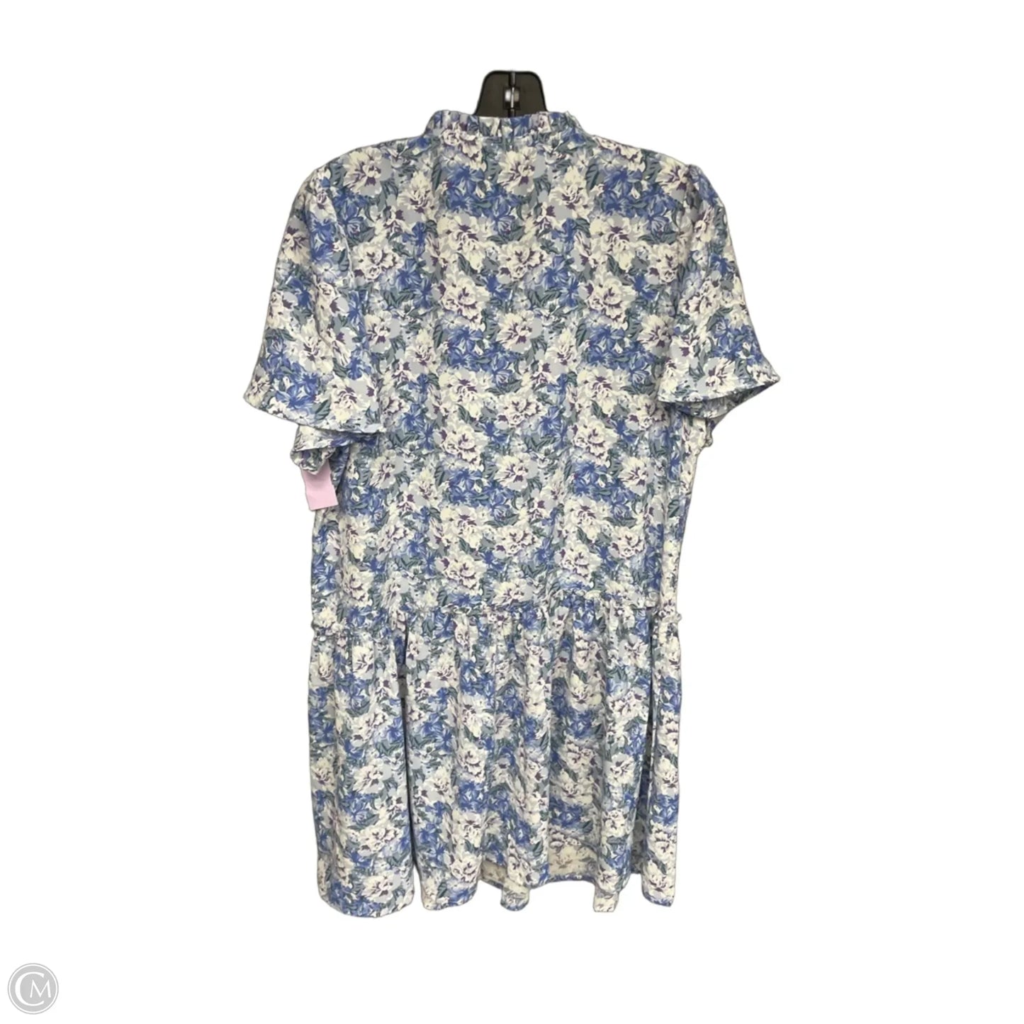 Dress Casual Short By Btfbm In Blue & Purple, Size: L