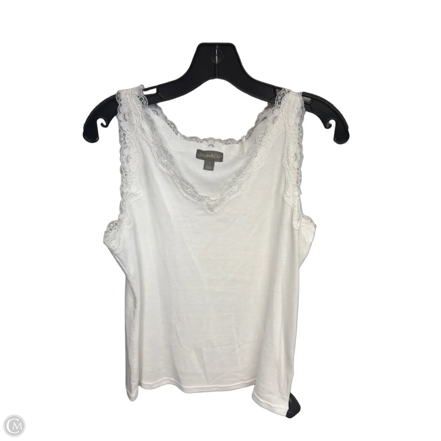 Top Sleeveless By Style And Company In White, Size: S