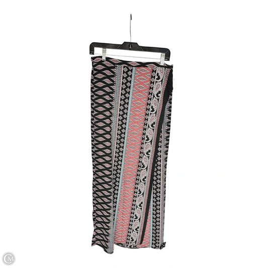Skirt Maxi By Monteau In Black & Red, Size: L